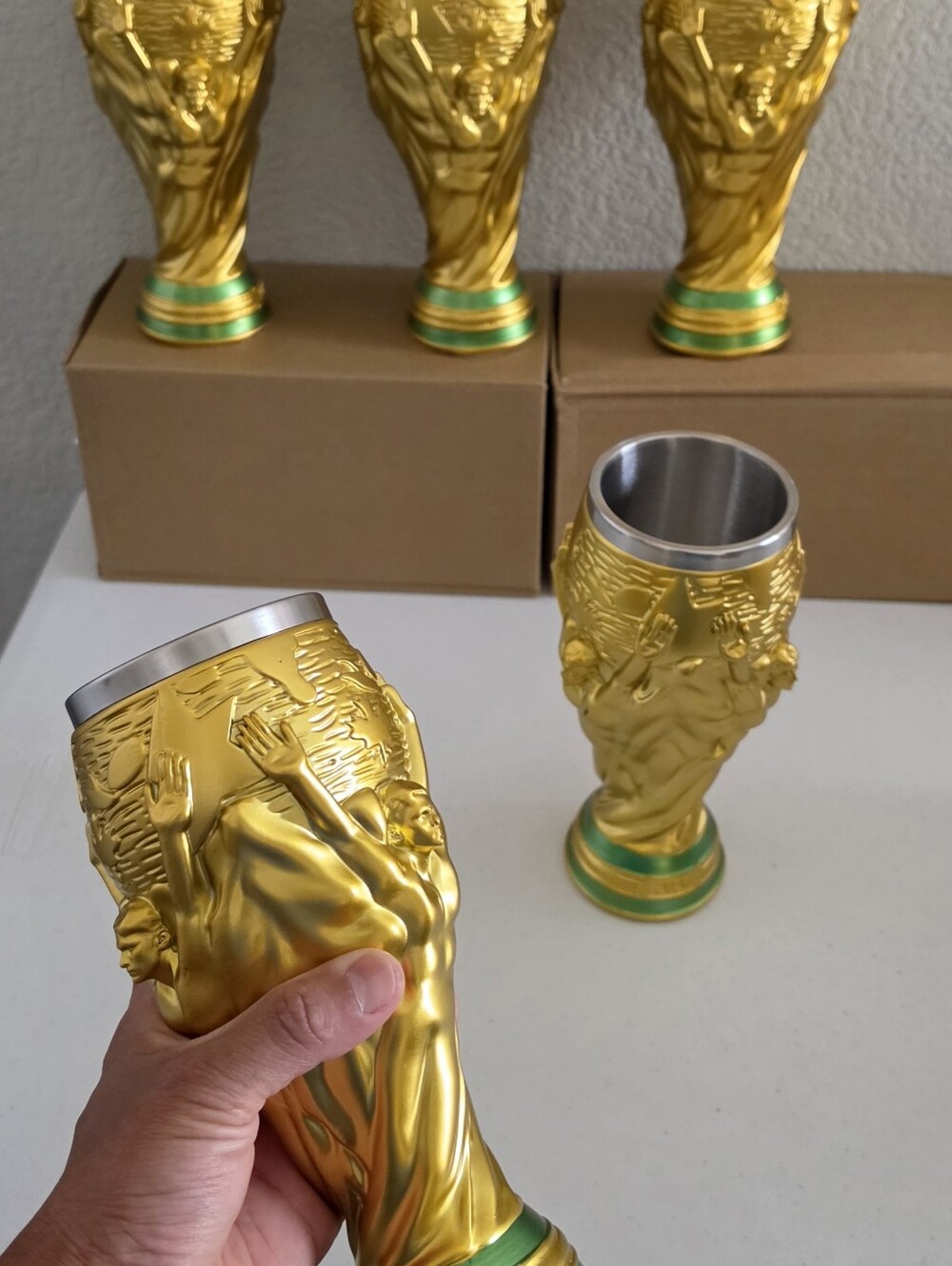 2026 World Cup champion trophy fan beer mug cup stainless steel copa mundial - Picture 11 of 14